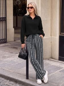 Casly Lamiit 2 Piece Women Half Zip Lounge Sets