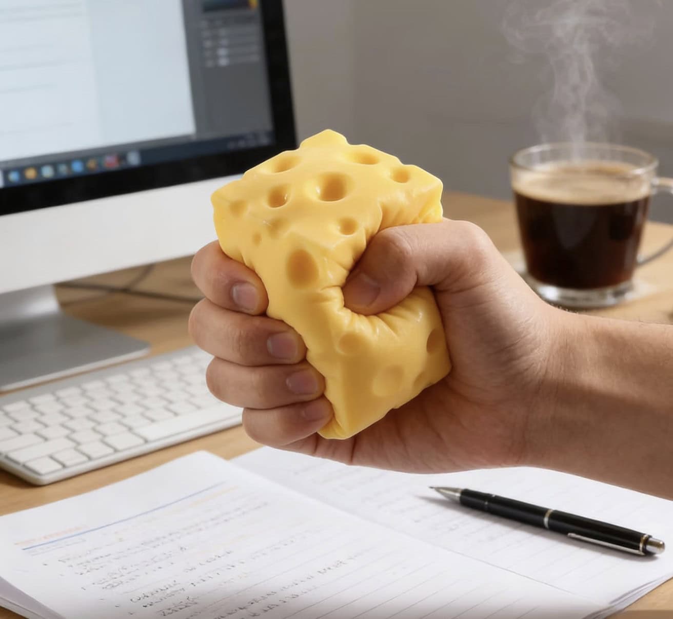 Cheese Squishy Cube Block, Squishy Fidget Toys for Adults, Easter Basket Stocking Stuffers, Sensory Stress Ball Squeeze Toys for Stress Relief (Yellow 2.4 in) Cheese Squishy Cube Block, Squishy Fidget Toys for Adults, Easter Basket Stocking Stuffers, Sensory Stress Ball Squeeze Toys for Stress Relief (Yellow 2.4 in)