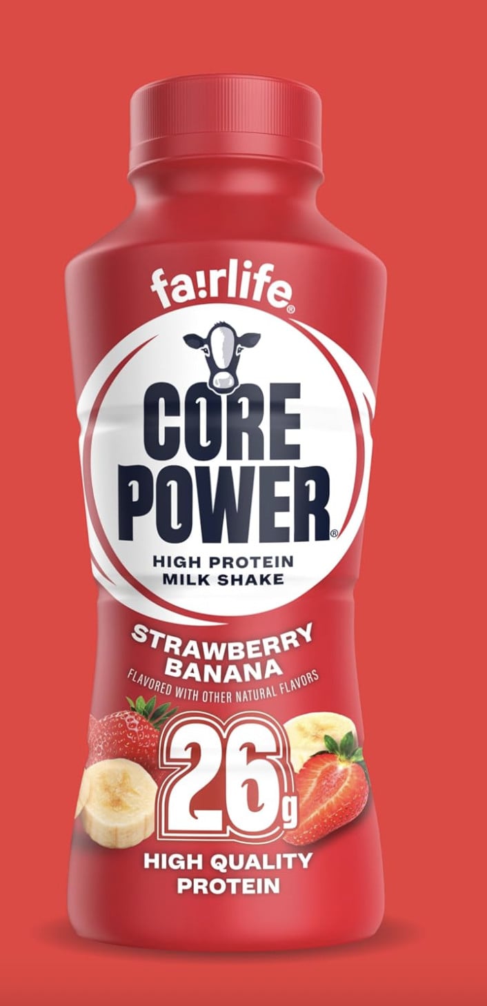 Core Power Fairlife 26g Protein Milk Shakes, Ready To Drink for Workout Recovery, Strawberry Banana, 14 Fl Oz (Pack of 12)