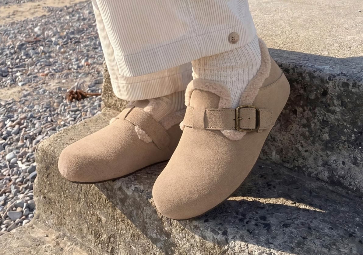 DREAM PAIRS Genuine Suede Mules Slippers