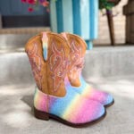 DREAM PAIRS Girls Cowboy Cowgirl Boots Laura