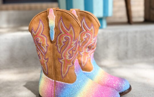 DREAM PAIRS Girls Cowboy Cowgirl Boots Laura