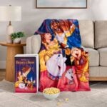 Disney Throw Blanket VHS Beauty and the Beast