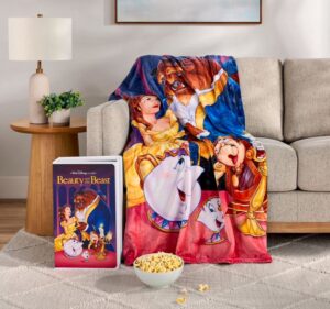 Disney Throw Blanket VHS Beauty and the Beast