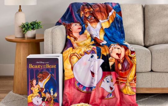 Disney Throw Blanket VHS Beauty and the Beast