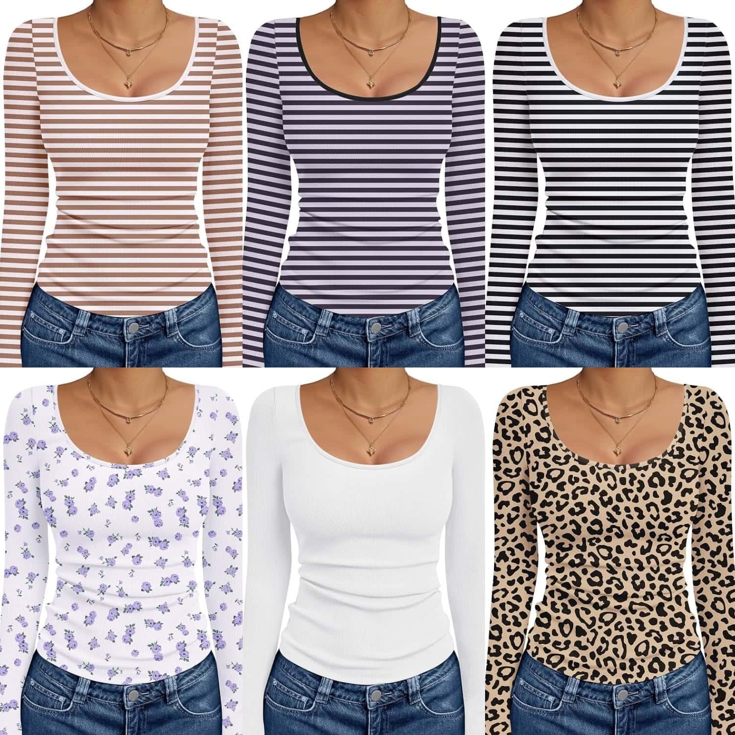 Ekouaer Long Sleeve Shirt Ribbed Ekouaer Long Sleeve Shirt Ribbed