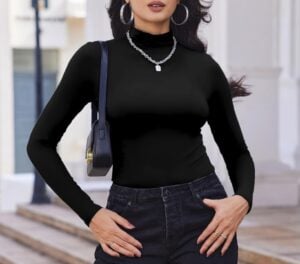 Ekouaer Turtleneck Top