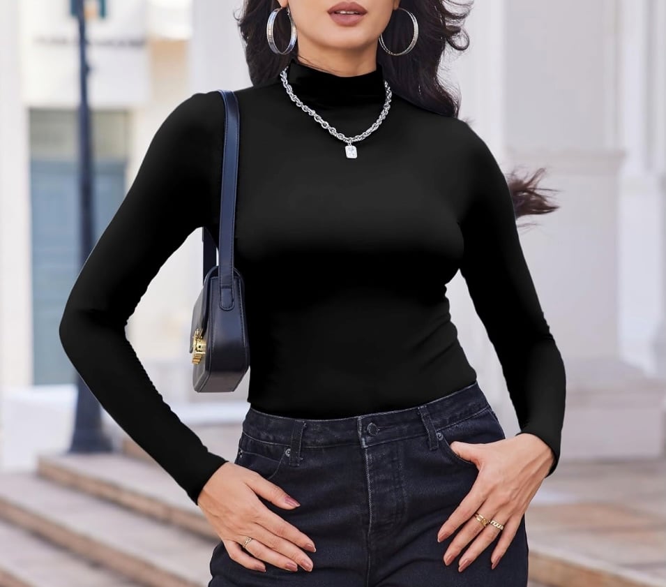 Ekouaer Turtleneck Top