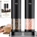 Electric Salt and Pepper Grinder Set Automatic Battery