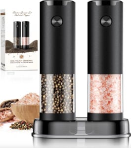 Electric Salt and Pepper Grinder Set Automatic Battery