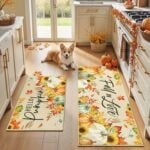 Findosom Fall Kitchen Rugs