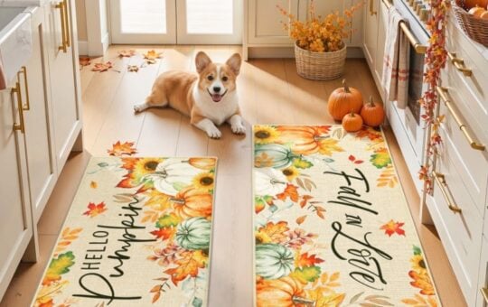 Findosom Fall Kitchen Rugs