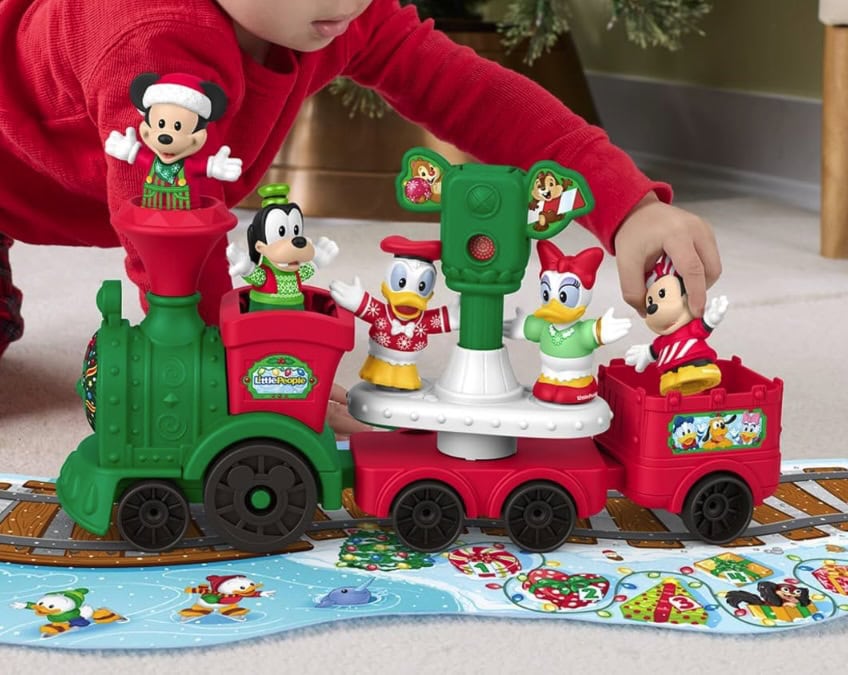 Fisher Price Little People Disney Jr Musical Christmas Train Toy