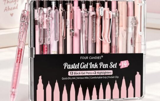 Four Candies Pastel Gel Ink Pen Set (2)