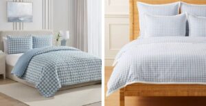 Gingham bedding set dupe