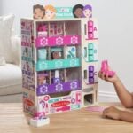 Melissa & Doug Beauty Kiosk Wooden Vending Machine Salon