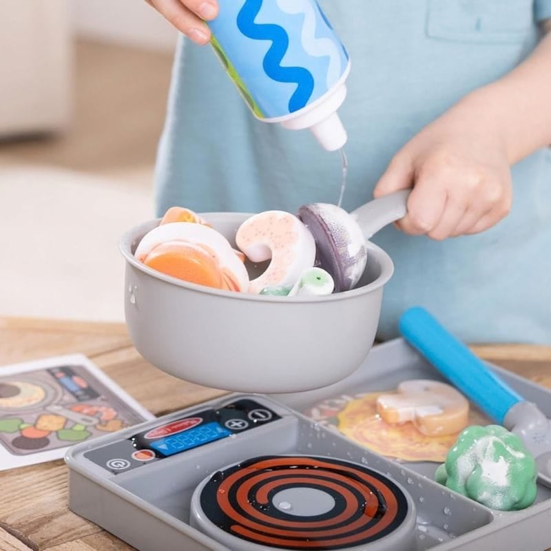 Melissa and Doug Stove Top w Color Changing Pretend Play Food Melissa and Doug Stove Top w Color Changing Pretend Play Food