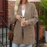 Micoson Womens Casual Knit Cardigan Sweater