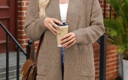 Micoson Womens Casual Knit Cardigan Sweater