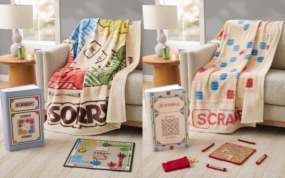 Sam's Club Classic Games Throw Blankets
