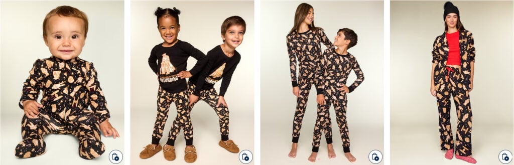 old navy matching Christmas pajamas