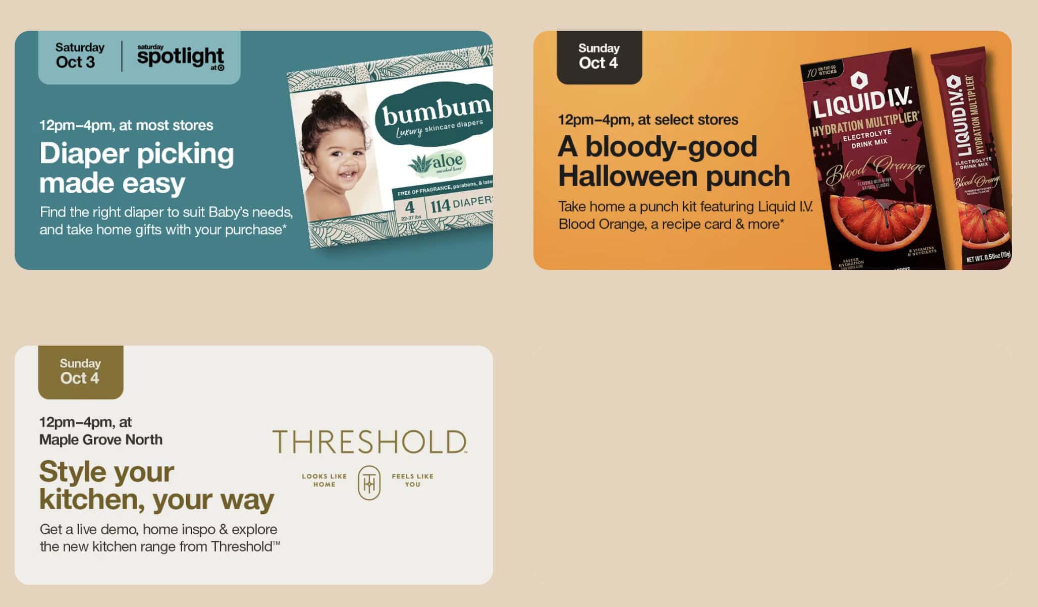 Target October Store Event