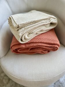 cable knit throws