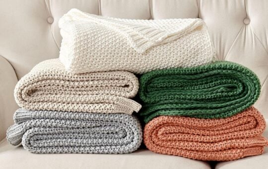 cable knit throws