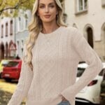 chunky knit sweater mixshe