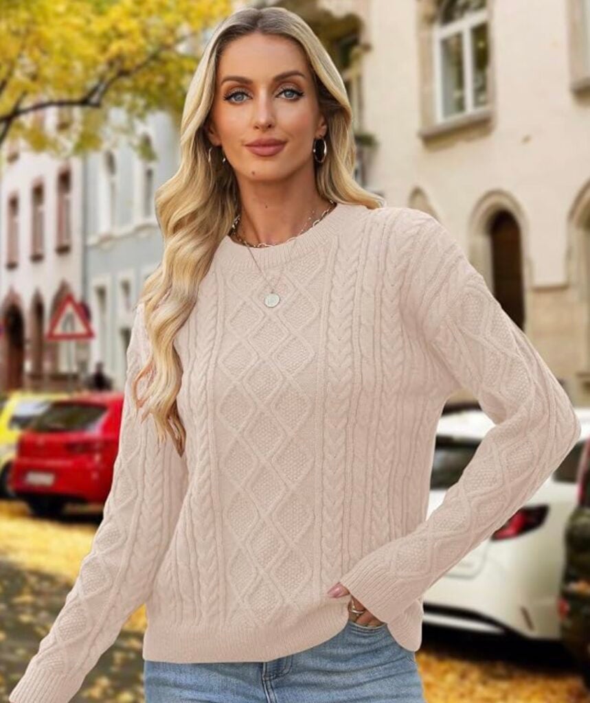 chunky knit sweater mixshe