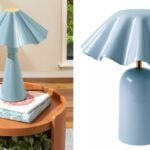 colorful fluted lamp dupe