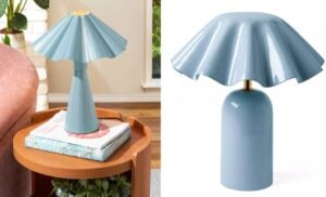 colorful fluted lamp dupe