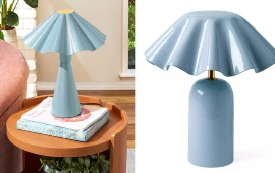colorful fluted lamp dupe