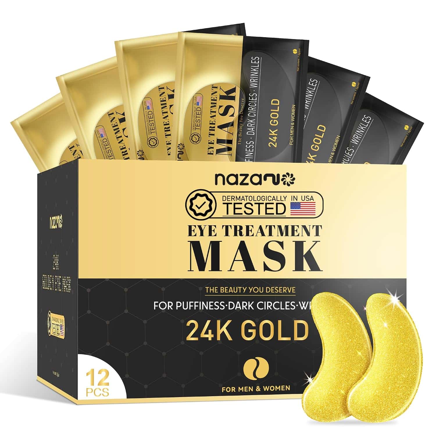 gold eye masks