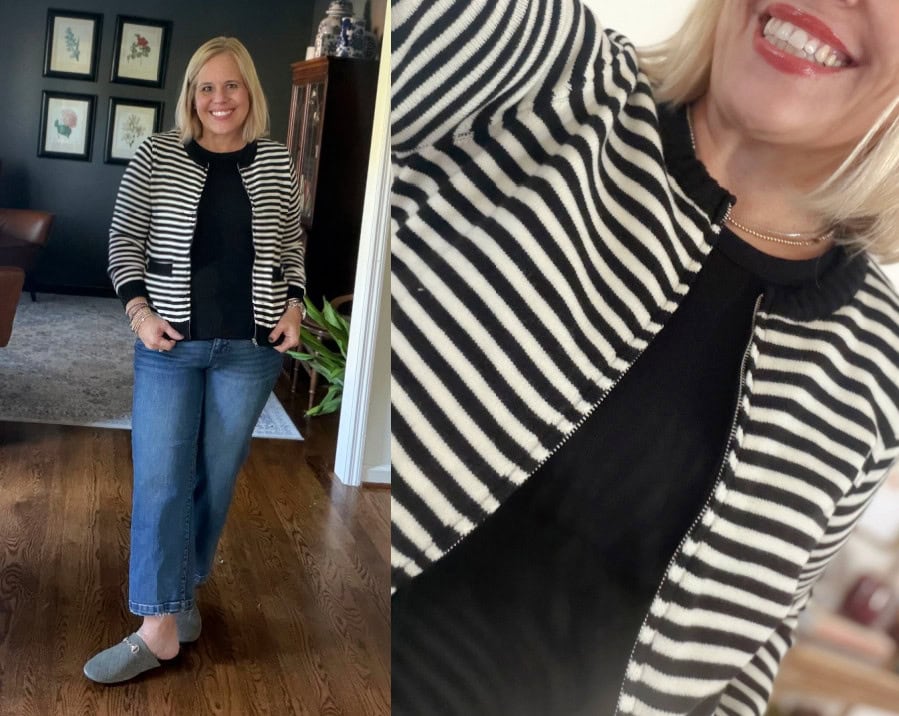 grace karin zipper sweater fran