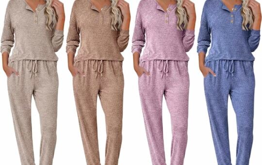henley pajama set