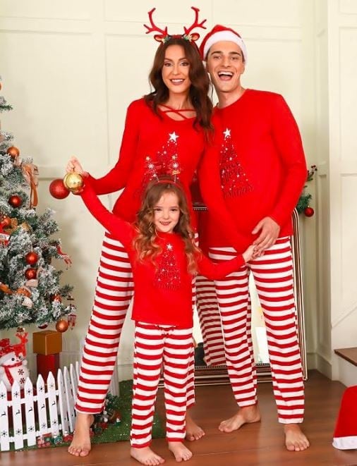 iClosam Matching Family Pajamas Christmas