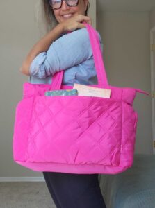 jamie pink tote