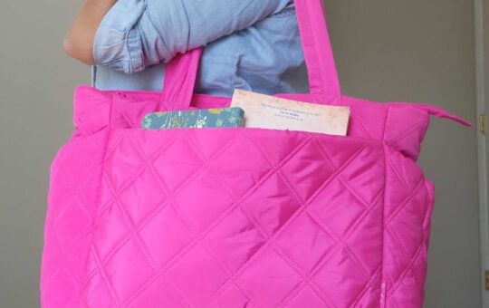 jamie pink tote