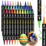 jr. white acrylic paint markers 36 count dual tip
