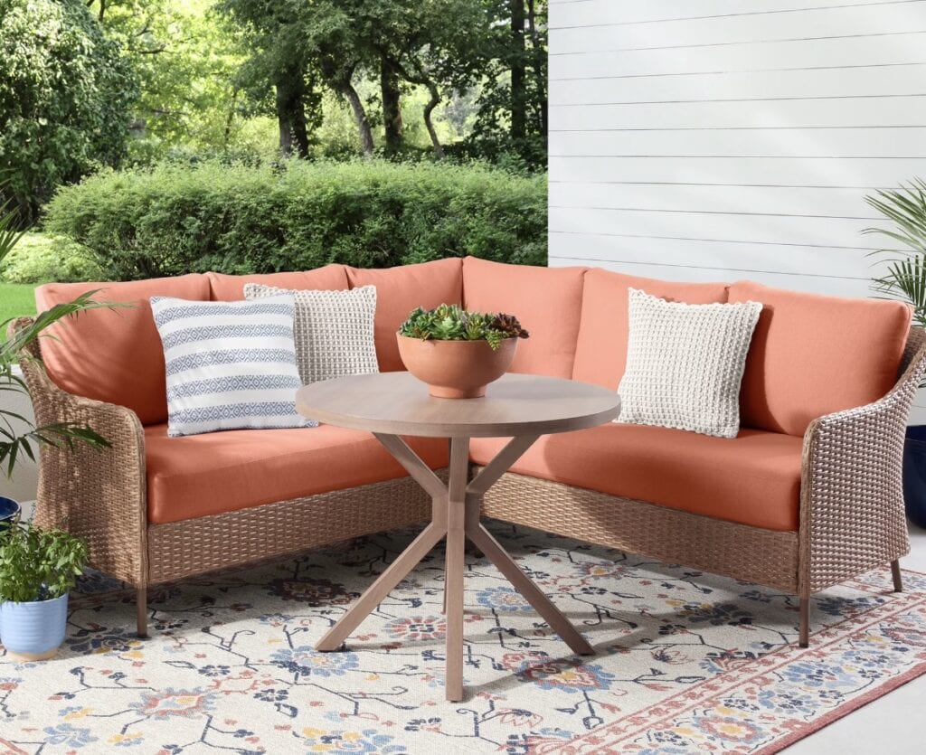 mainstays chelsea 4 piece terracotta