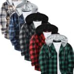 mens flannel hoodies