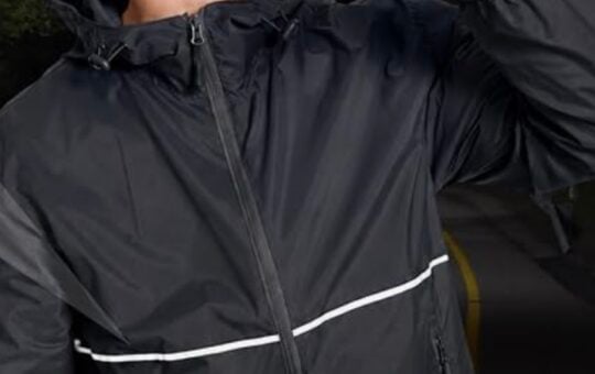 men's rain jacket zity black