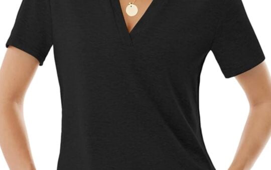 noracora vneck short sleeve shirt