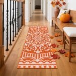 orange runner rug