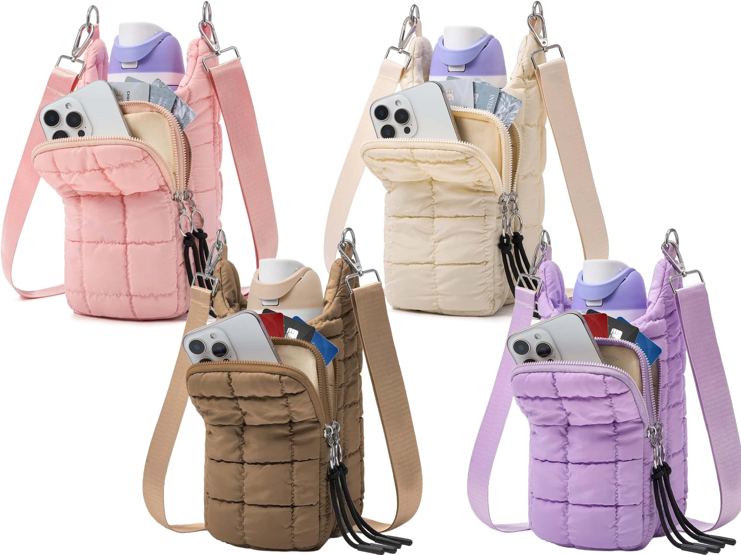 puffy water bottle bags