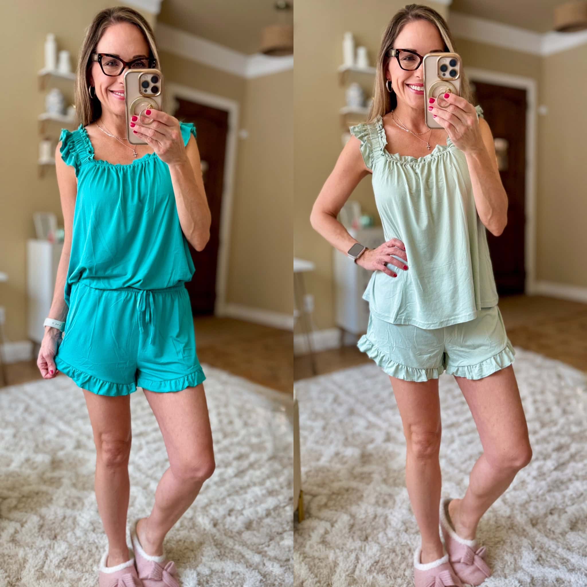 ruffle sleeve pajamas ruffle sleeve pajamas