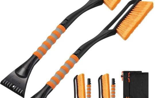 snow brush ice scraper 27 2 pack astroai