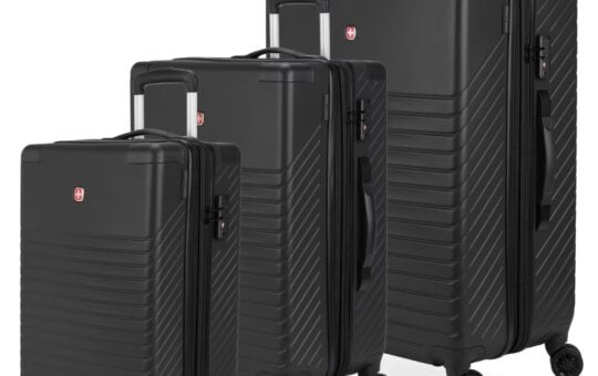 swissgear 3 piece spinner hardside luggage