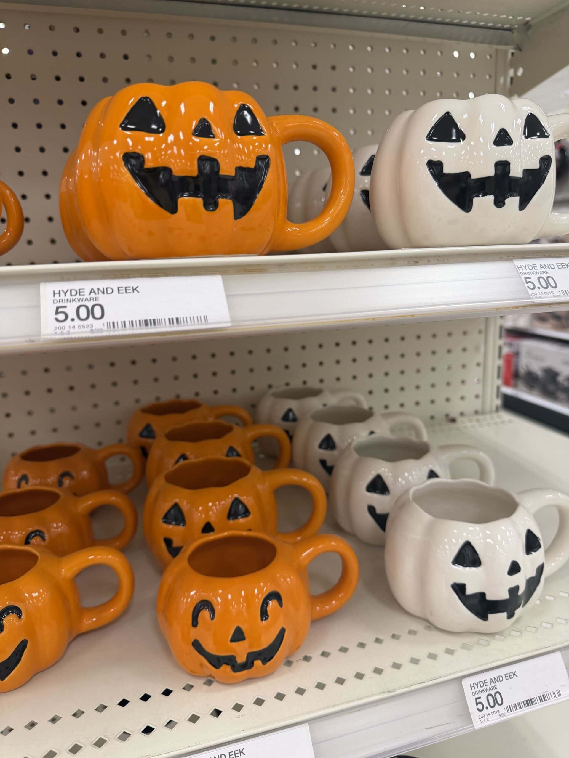 target figural pumpkin mugs